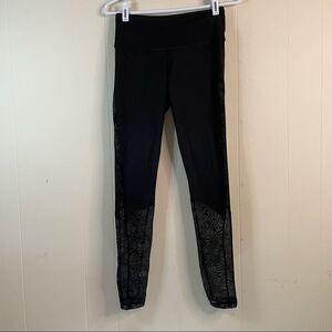 Victoria’s Secret Victoria Sport Floral Sheer Panel Leggings Size S